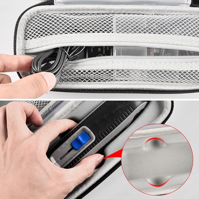 Boobowl Dremel Case for 7760 PawControl and Lite Rotary Tool, Case Only | Organized Storage for Tool, Charger and Accessories, Ideal for Dog Nail Care, Crafts, Repairs and Travel - Black