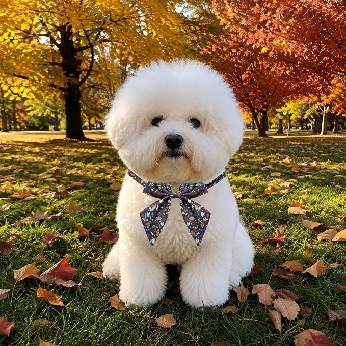 PET SHOW 10 Pack Fall Sailor Dog Bowties for Small Dogs