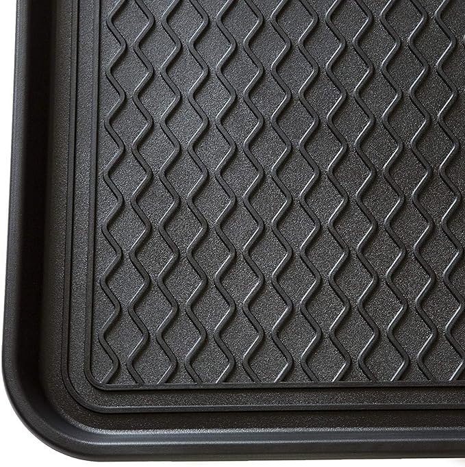 2 Pack Large Multifunctional Tray Mat Washable Indoor or Outdoor Tray Mat for Shoes Boots Plants Pots Paint Tins Pet Bowls Car Storage, 30 x 15 x 1.2 Inches