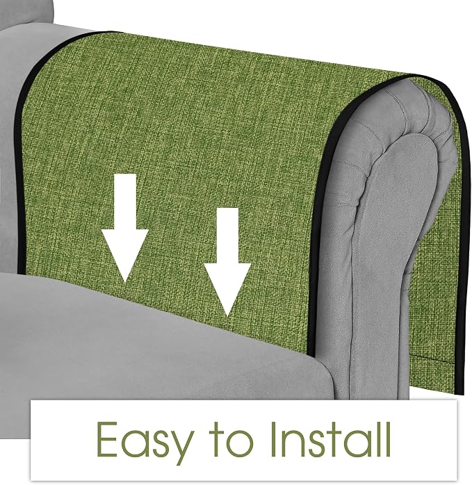 Joywell Armrest Organizer Remote Holder, Macaw Green | For Recliner Armchair, Couch Sofa Arm Chair Caddie, 6 Pocket Storage, For Magazine, iPad, Phone