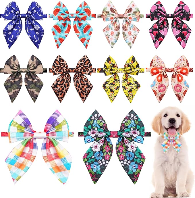 PET SHOW 10 Pack Sailor Dog Bowties Daily for Small Dogs