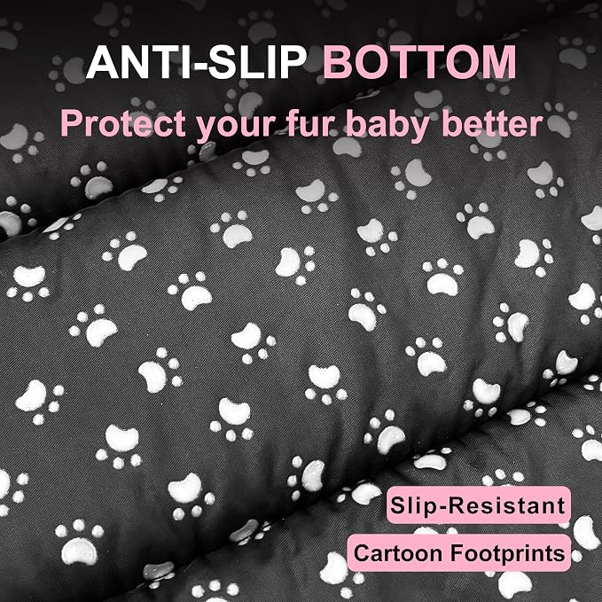 Dog Bed Mat, Reversible Dog Crate Pad with Washable Kennel Mat and Soft Foam, Flat Pet Bed for Dogs & Cats, for Crates Carriers & Travel (Pink, 23" L*14" W*1.5" Th)