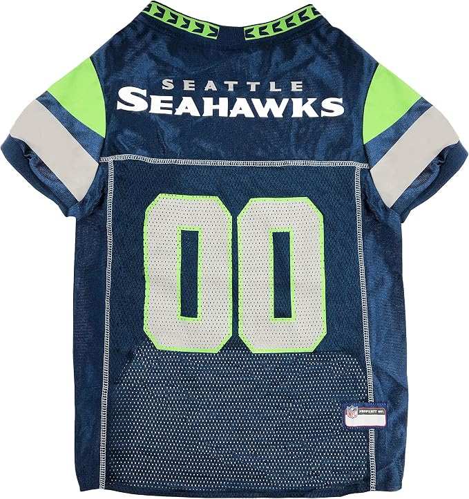 Pets First NFL Seattle Seahawks Dog Jersey, Size Medium, Football Shirt Costume for Pet, Dog Sports T-Shirt, NFL Team Clothing for Cats, Licensed Pet Apparel Available in 7 Sizes and 32 Teams