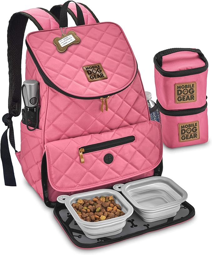 Mobile Dog Gear, Weekender Backpack, One Size, Meets Airline Regulations, Pink