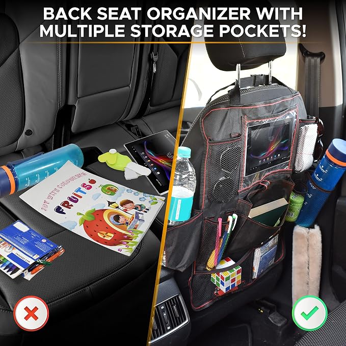 EcoNour Car Kick Mats Back Seat Protector