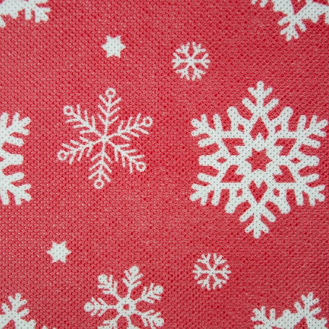 DII Christmas Storage Containers Collection Zippered with Dividers, Ornament; Large, 16x16x13, Snowflakes