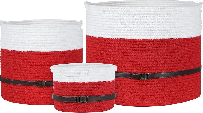 Midlee Christmas Santa Rope Basket (X-Large)