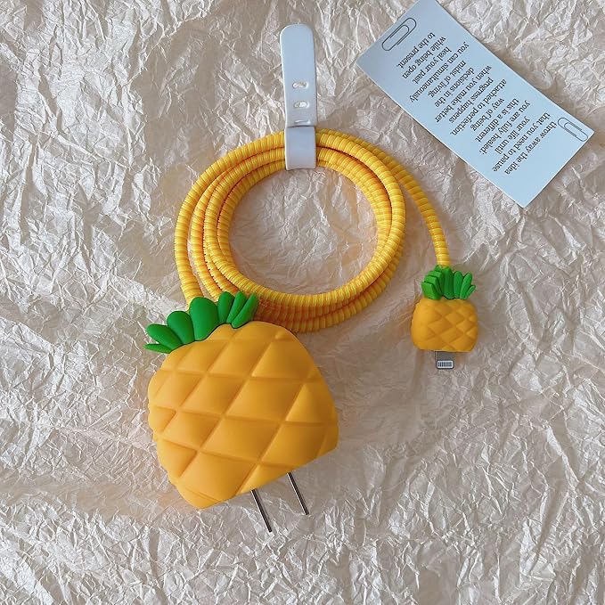 ZOSTLAND 5 in 1 DIY 18W 20W Heart Shape Protector Data Cable USB Charger Line Earphone Wire Saver Organizer Compatible with iPhone 11 12 13 14 15 Pro Max