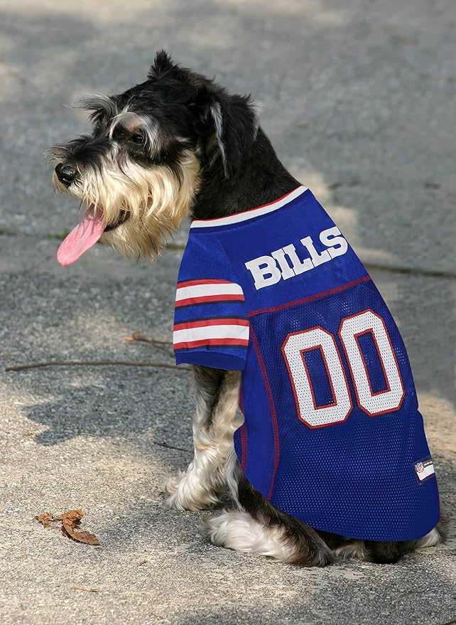 Pets First NFL AFC East Mesh Jersey for Dogs, Small, Buffalo Bills