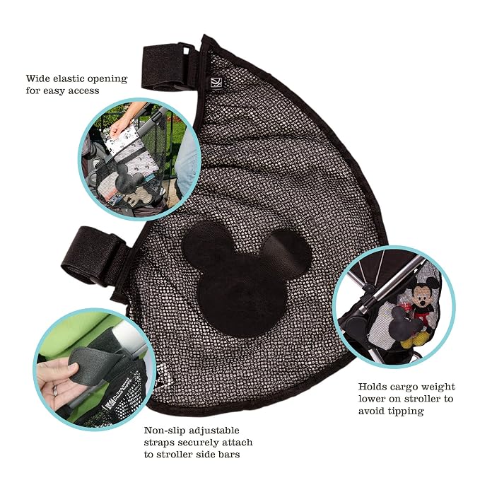J.L. Childress Disney Baby Side Sling Stroller Organizer & Caddy, Mickey