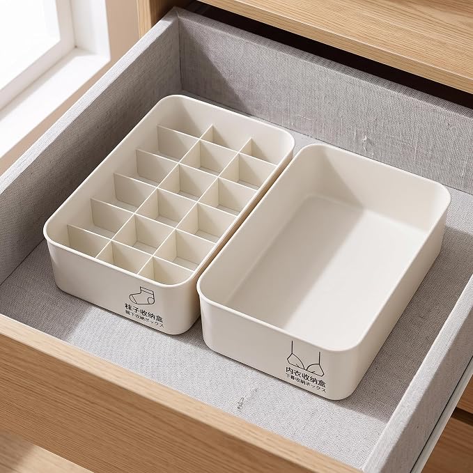 Drawer Storage Solution, Stackable Drawer Divider for Underwear and Socks, for Accessories