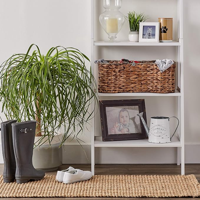 Bone Dry Pet Storage Collection, Bone Shape Hyacinth Toy Basket, Dark Brown, Medium - 21x13x8"
