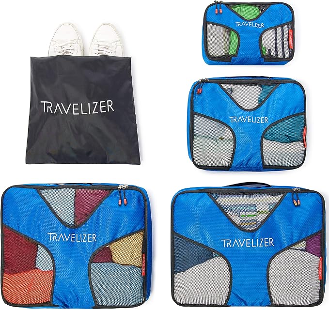 Travel Packing Cubes 5 pcs Luggage Organizer Set for Bag & Suitcase