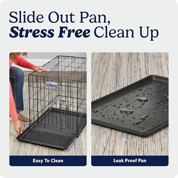 Midwest 22-Inch Double Door iCrate, for Extra-Small Breeds, Up to 15 lbs