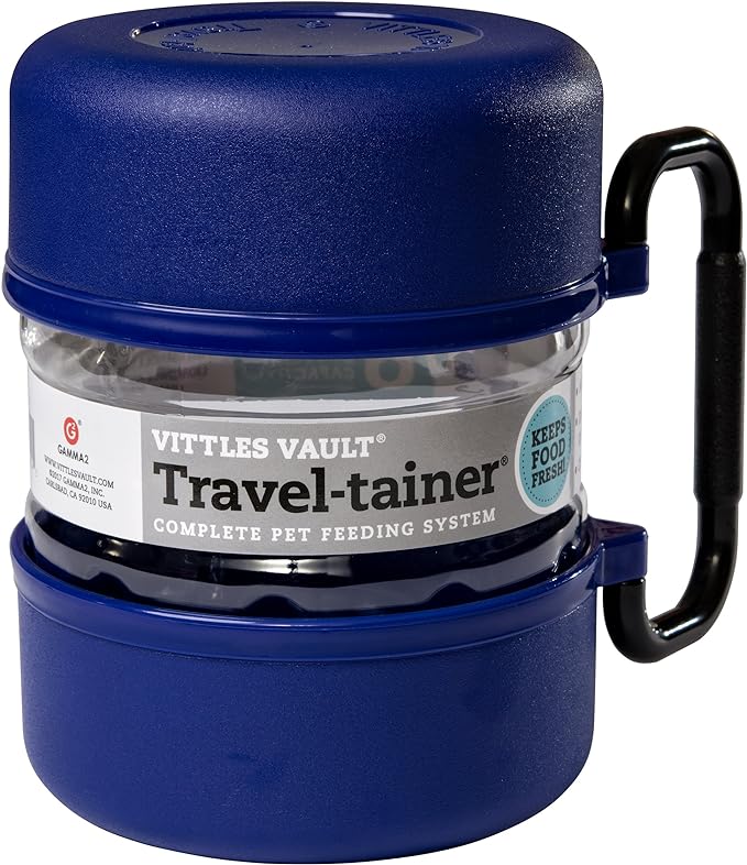 GAMMA2 Vittles Vault Travel-Tainer (6 Cups) Portable Food Storage Container, Blue