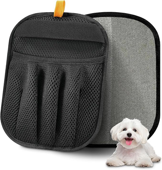 Pet Hair Remover Glove for Dogs & Cats, Reusable Electrostatic Pet Hair Glove for Couch, Carpet, Sofa, Car Seat, Bedding and Clothing, Strong Static Fur Pickup Multi Surface Lint and Fur Cleaning Tool