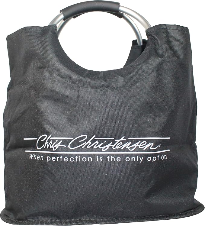Chris Christensen Dog Grooming Bag Organizer, Tote Bag, Black Metal Handle Bag for Professional Groomers, Dog Grooming Carrier For Tools, Professional Pet Tool Carrier