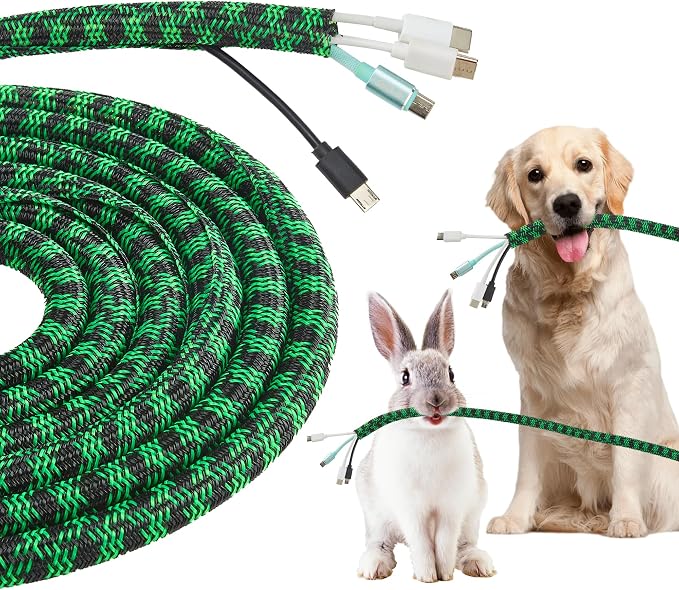 Cable Sleeve 1/2 Inch x 50FT Self-Wrapping Wire Loom