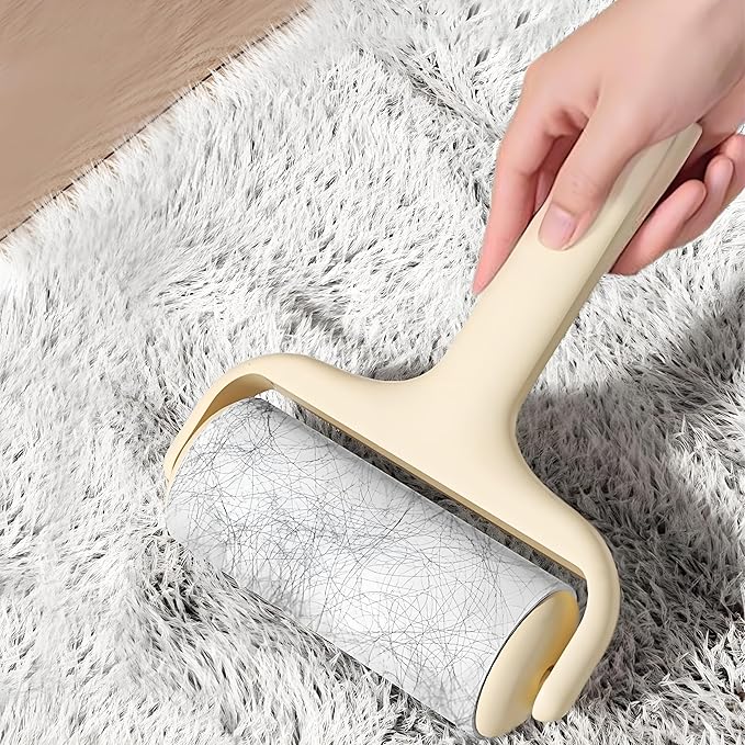 Washable Reusable Lint Roller, Portable Mini Lint Remover, Cat Pet Hair Rollers Travel Size Sticky Cleaner Dog Hair Remover for Clothes Gel Lint Roller Ball (Green)