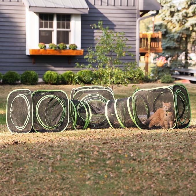 Kitty City Large Outdoor 3-Way Play Tunnel