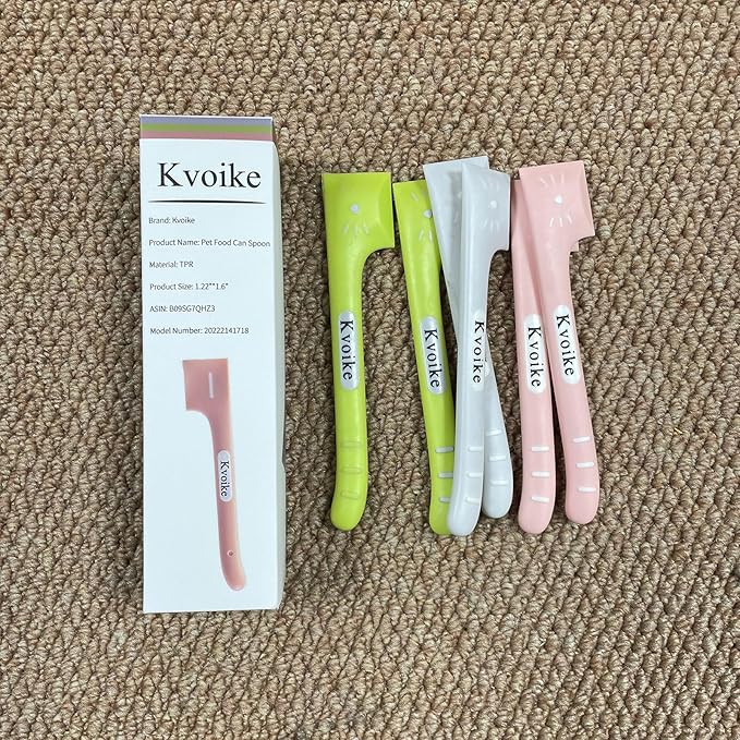 3 PCS Pet Food Can Spoon Pet Food Mixing Spoons | Canned Scoop for Dogs and Cats Feeding and Wet Storage