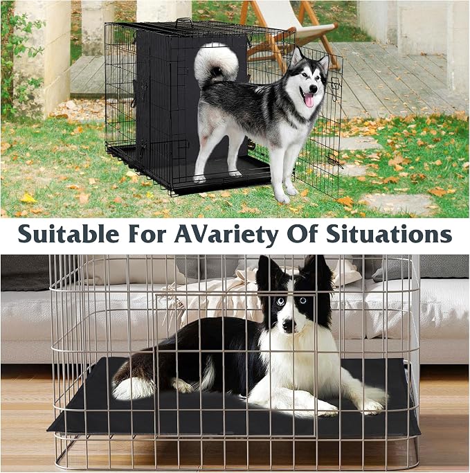 Leekalos Soft Dog Crate Divider Panel (Divider Only, Without Crate) | Warm Thick Dog Kennel Divider with Ties, Dog Crates Accessories for Puppy Crate Training