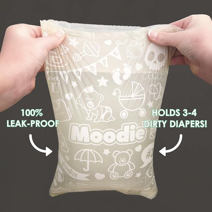 CITRUS SCENTED Disposable Diaper Bags (90 BAGS) | Leak Proof, Travel-Friendly Refill Rolls (6 Rolls, 9 x 13in) | Baby Poop Bags