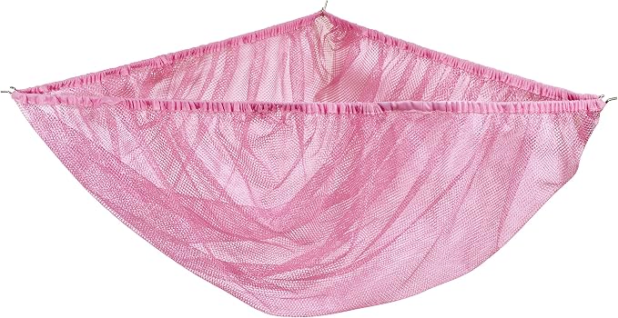 Handy Laundry Stuffed Animal Storage Hammock 2-Pack, Pink – Mesh Toy Organizer for Kids, Expandable Corner Net Holds 30+ Plushies, Easy Wall Mount, Nursery & Bedroom Decor