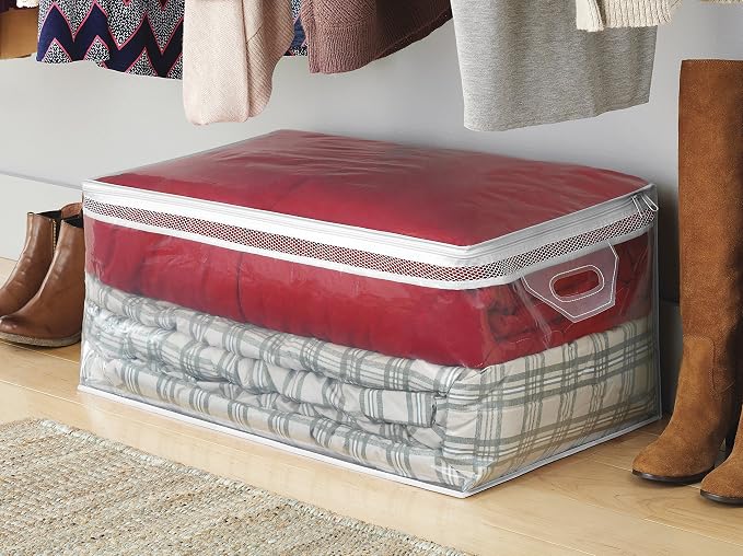 Whitmor Flexible Zip Storage Tote Jumbo
