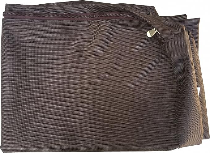 Dogbed4less XL Memory Foam Dog Bed for Medium to Large Dogs with Orthopedic Comfort, Waterproof Liner and Heavy Duty Nylon Cover 40X35 Pillow, Seal Brown