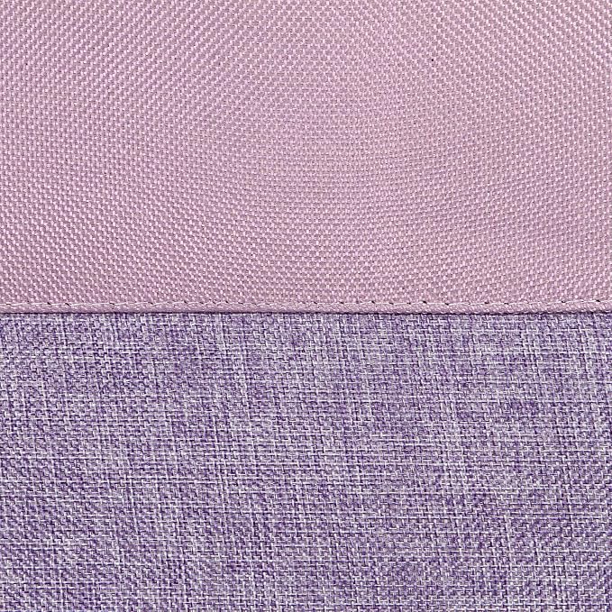 Sea Team Oversized Rectangle Canvas Open-Top Storage Baskets, 3-Pack | Collapsible Fabric Storage Bins with Handles, Closet Shelf Organizers, 22 x 15 x 13 Inches, Lavender & Orchid